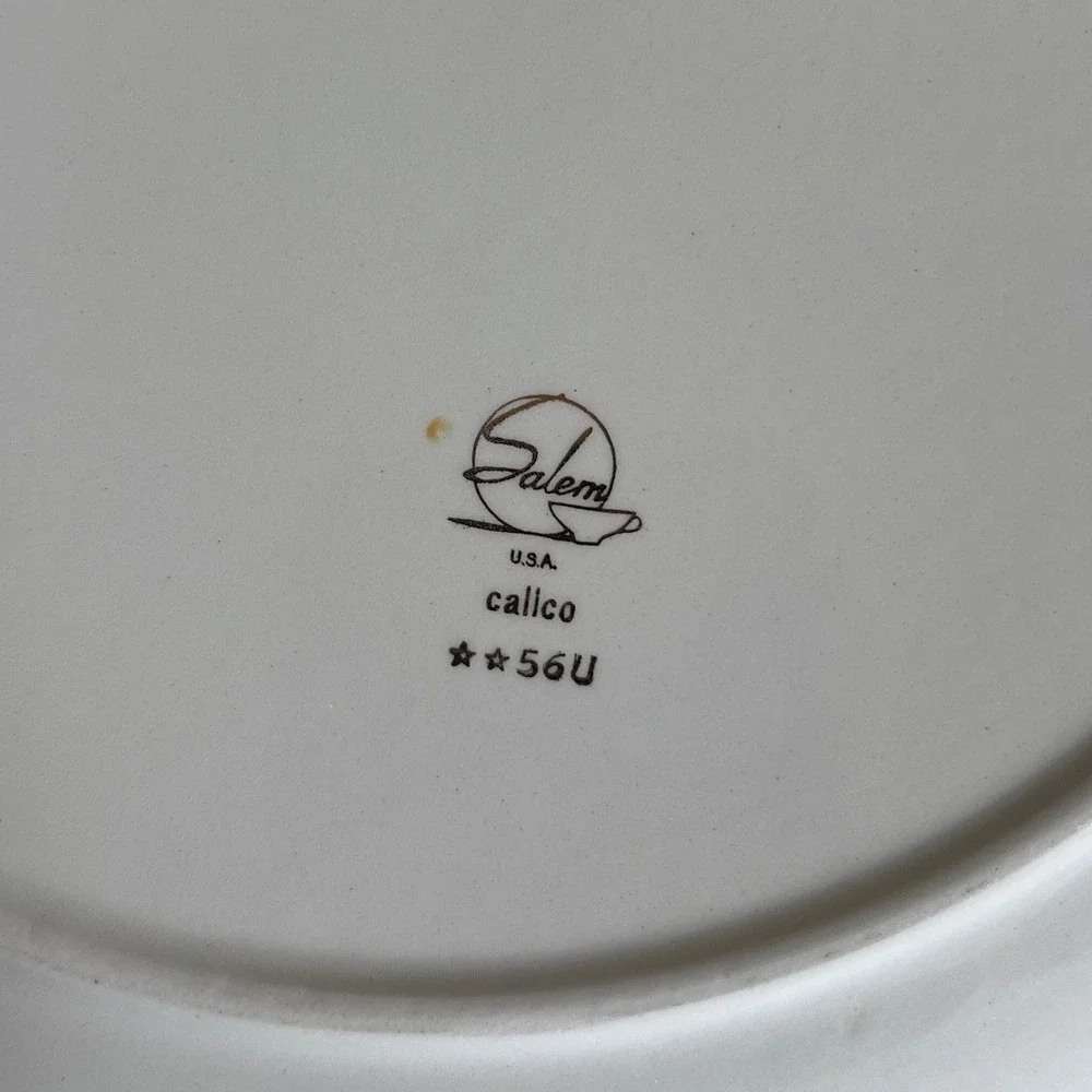 Vintage MCM Calico by Salem 10